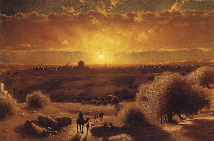 James Fairman View of Jerusalem china oil painting image